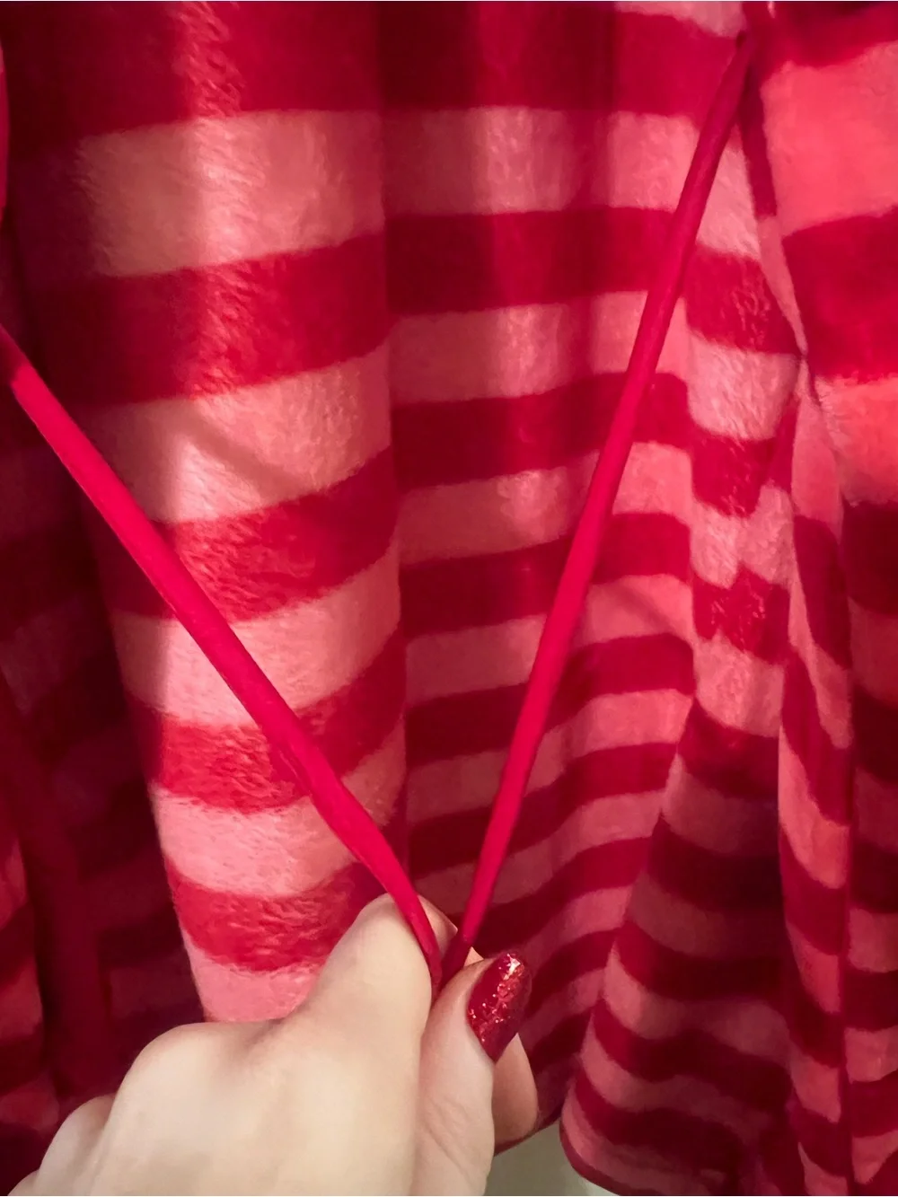 NWOT Kate Spade Pink and Red Striped Robe *Missing Belt* Size XS/S